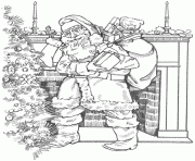 Printable Christmas santaclaus for Adults 1  coloring pages